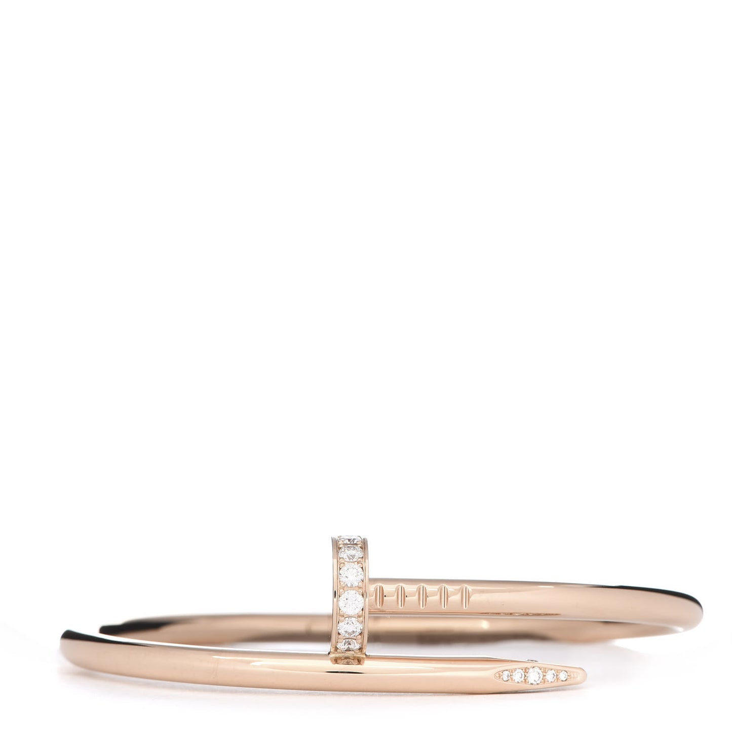 18K Pink Gold Diamond Juste Un Clou Bracelet 16