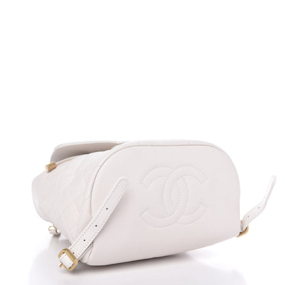 Chanel Caviar Quilted Filigree Backpack White 4 of 10