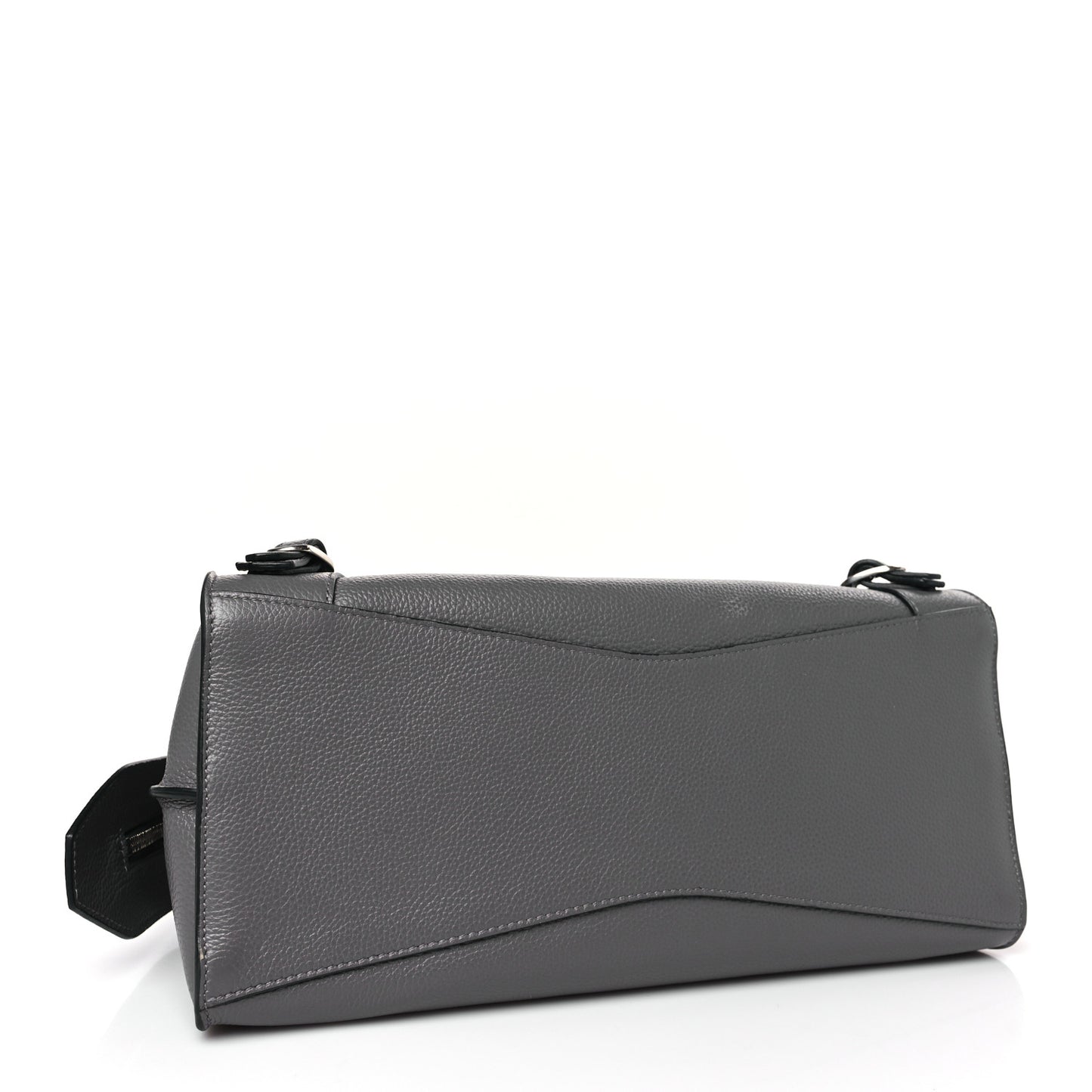 Grained Calfskin Neo Classic Silver Hardware S City Dark Grey