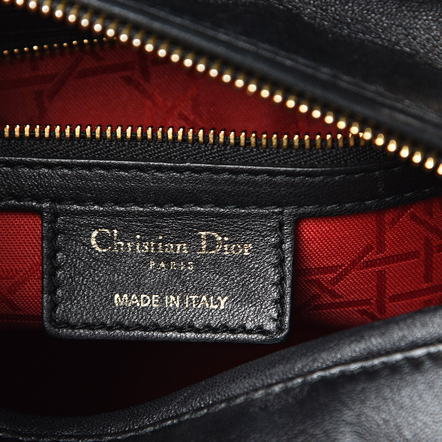 Christian Dior Lambskin Cannage Medium Lady Dior Black 5 of 11