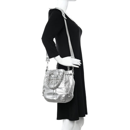 Balenciaga Agneau Giant 12 Silver Hardware Mini Pompon Gris Aluminum 2 of 11