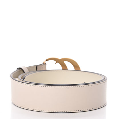 Gucci Calfskin Double G 40mm Belt 80 32 Mystic White 3 of 6