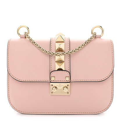Valentino Garavani Vitello Small Glam Lock Rockstud Flap Poudre 1 of 13