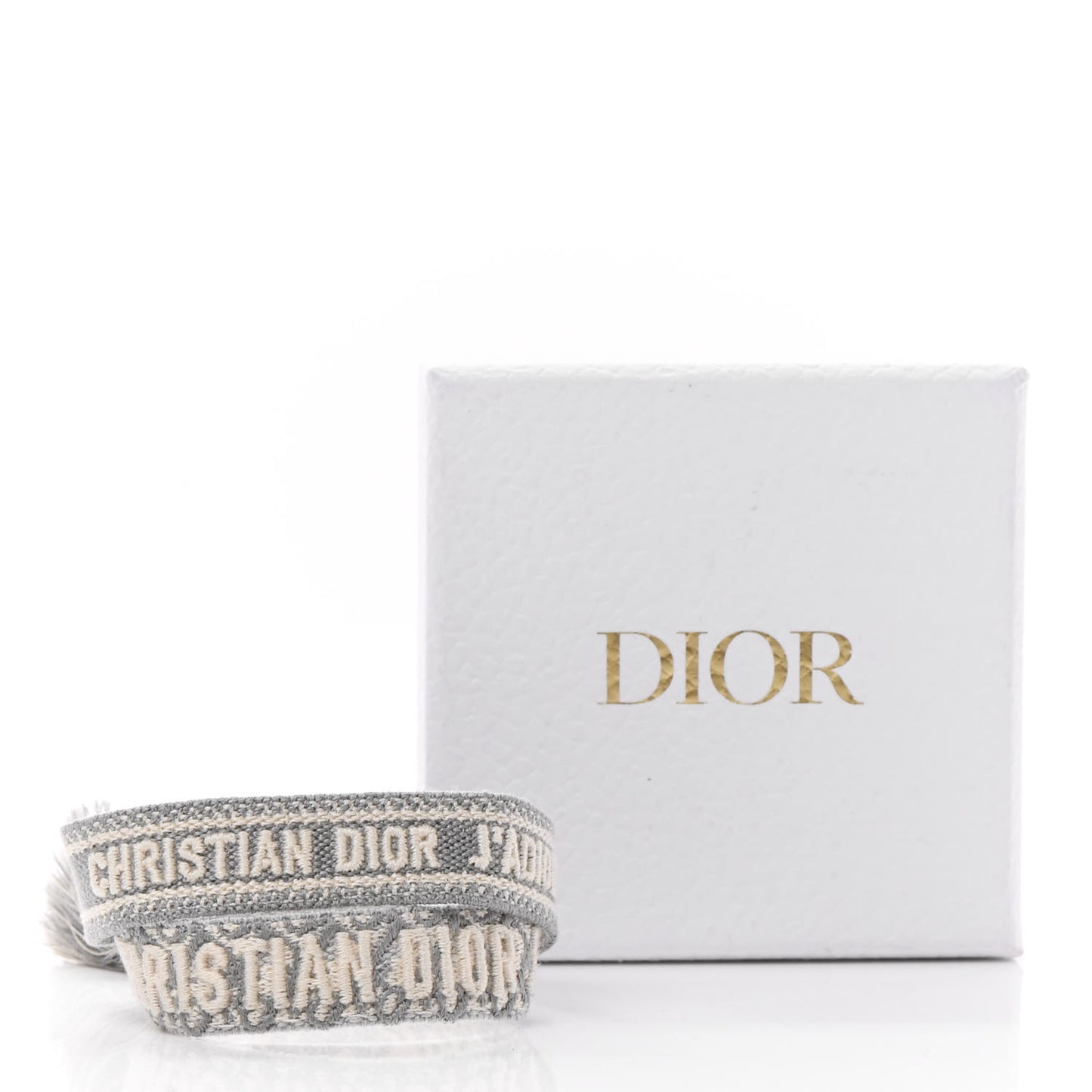 Woven Cotton J'Adior Friendship Bracelet Set Grey