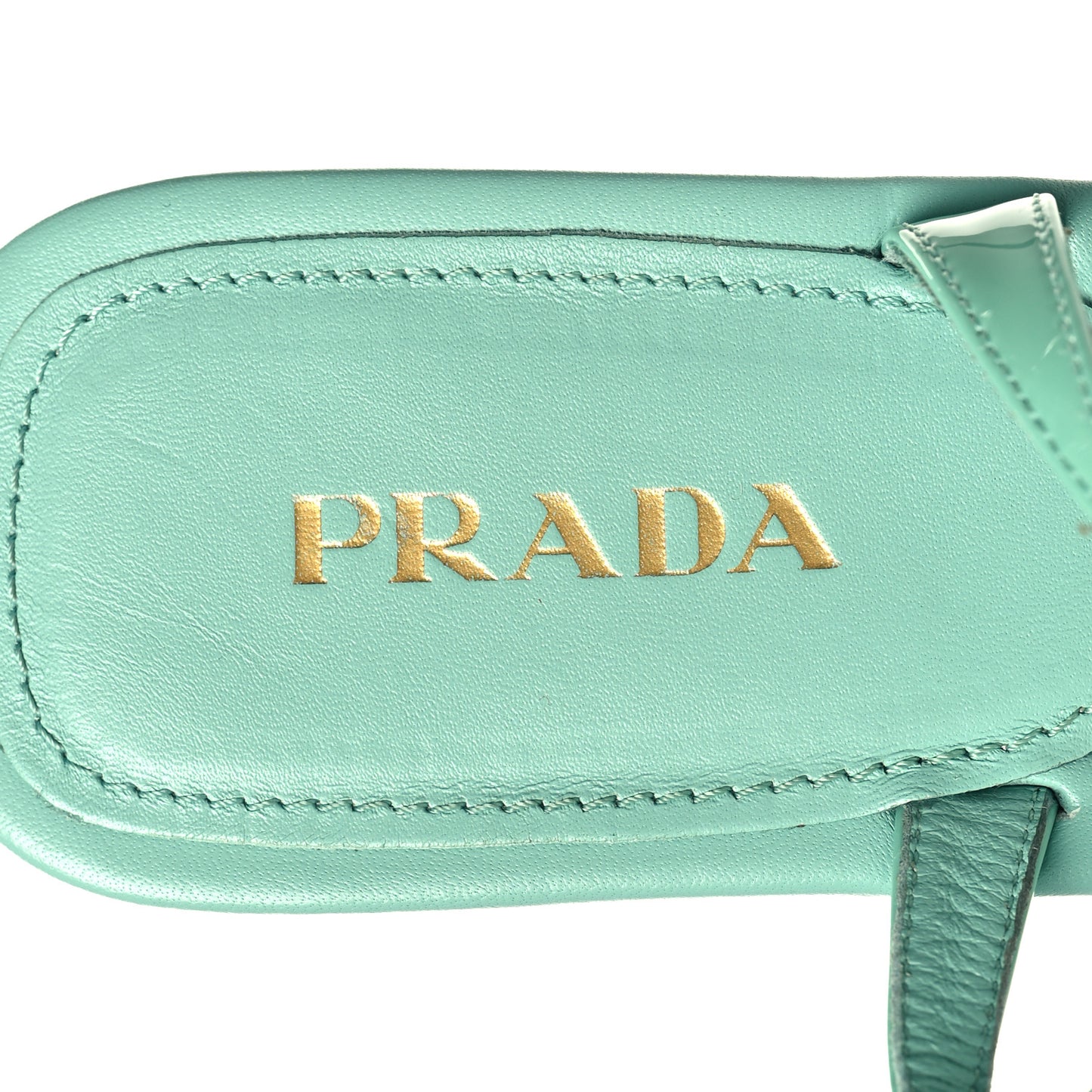 Vernice T-Strap Flat Sandals 40 Giada