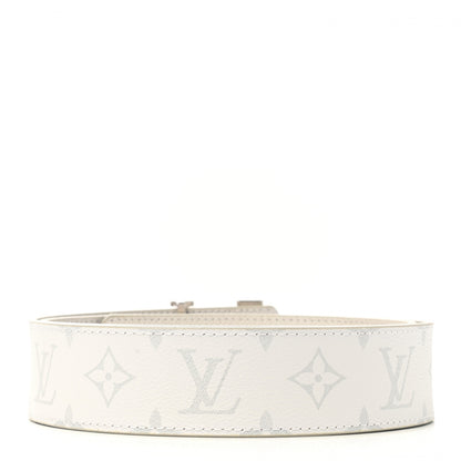 Louis Vuitton Taiga Monogram 40mm LV Initiales Belt 90 34 White 2 of 7