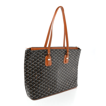 Goyard Goyardine Stripe Sac Marie Galante GM Black Gold 3 of 13