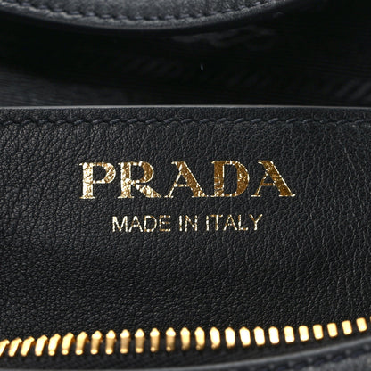 Prada Soft Calfskin Arque Shoulder Bag Black 6 of 11