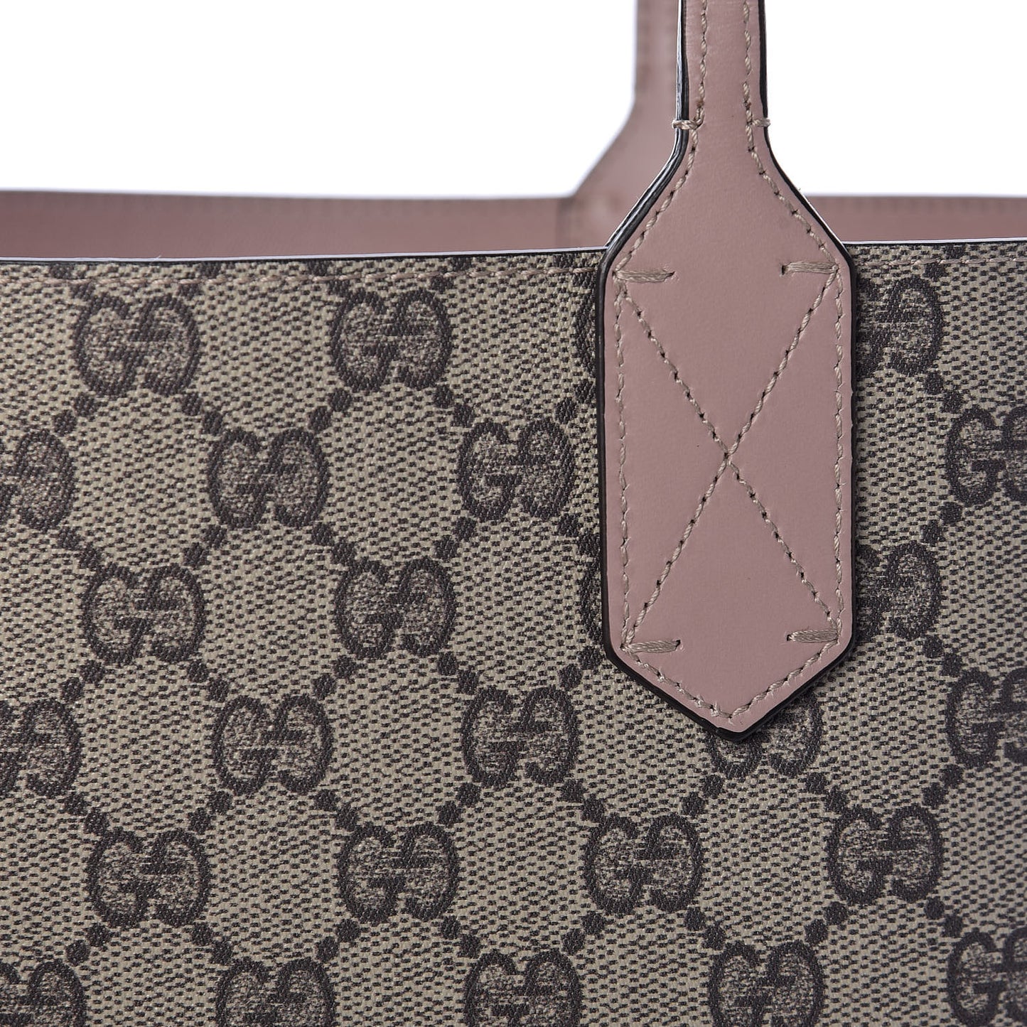 Textured Calfskin Monogram Small Reversible GG Tote Dark Cipria