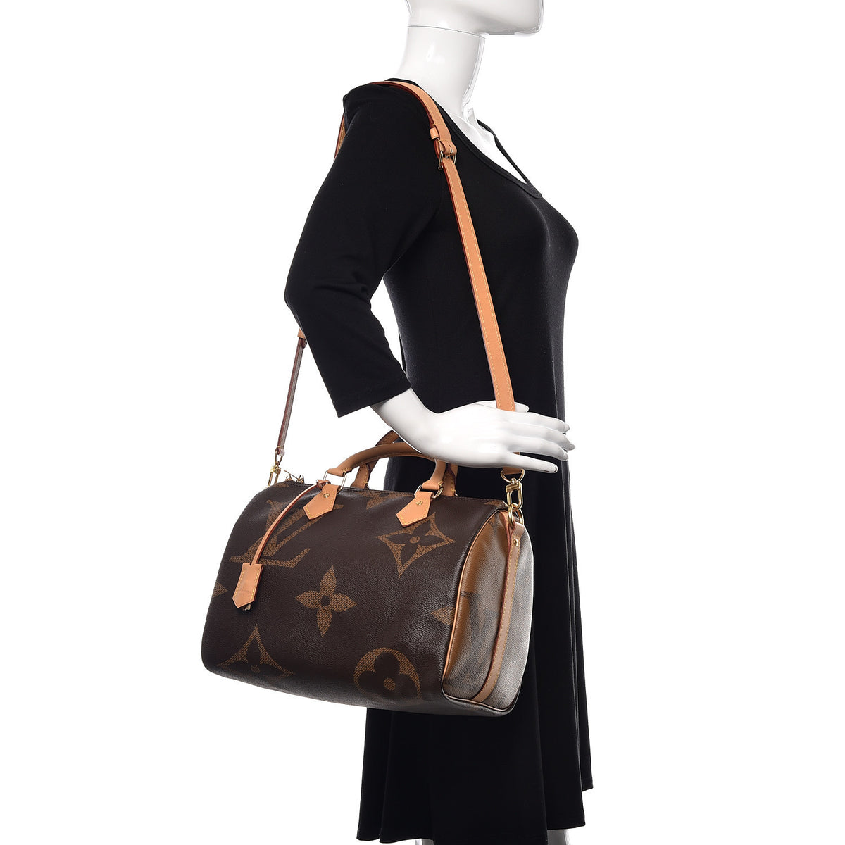 Louis Vuitton Reverse Monogram Giant Speedy Bandouliere 30 2 of 10