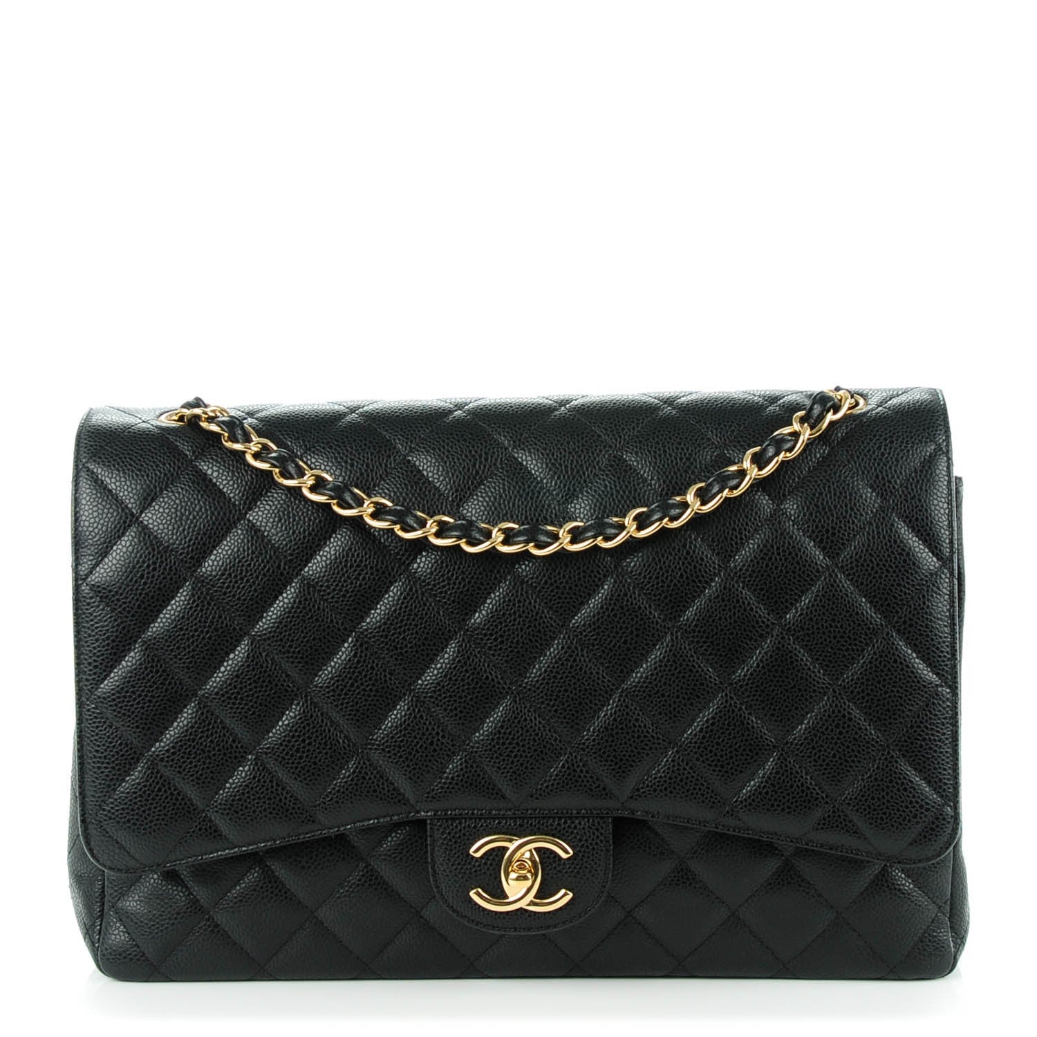 Chanel Caviar Quilted Maxi Double Flap Black 1 of 7
