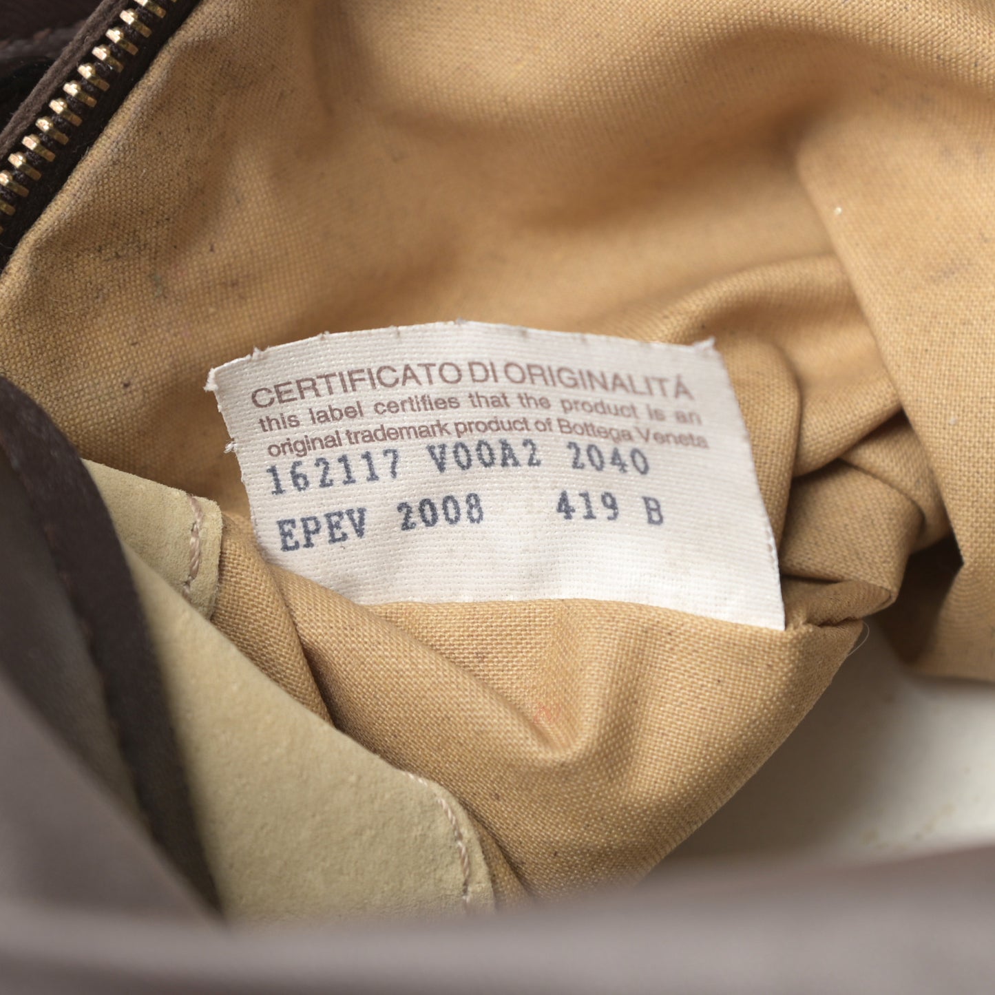 Nappa Intrecciato Flap Shoulder Bag Ebano