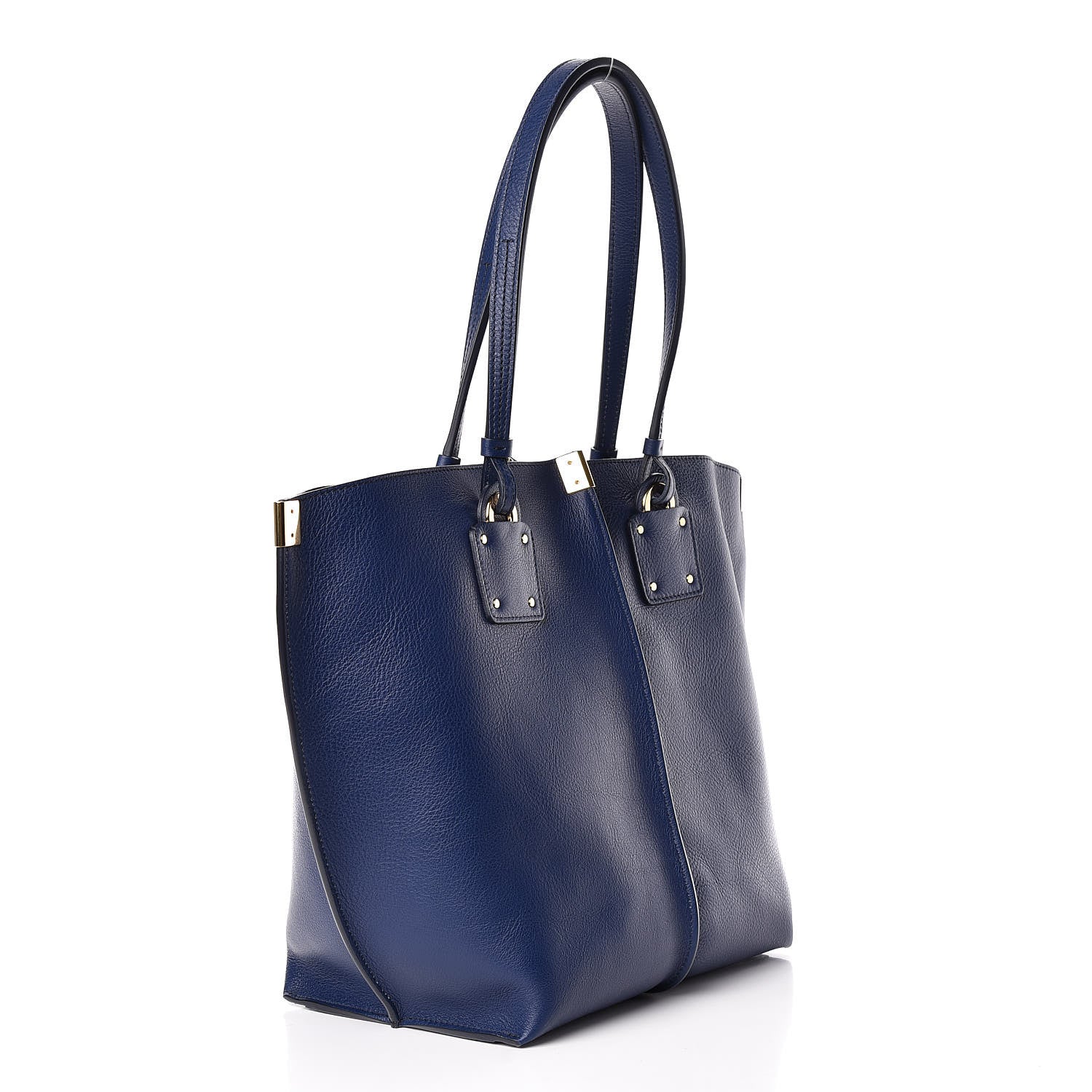 Chloe Smooth Calfskin Medium Vick Tote Captive Blue 4 of 14