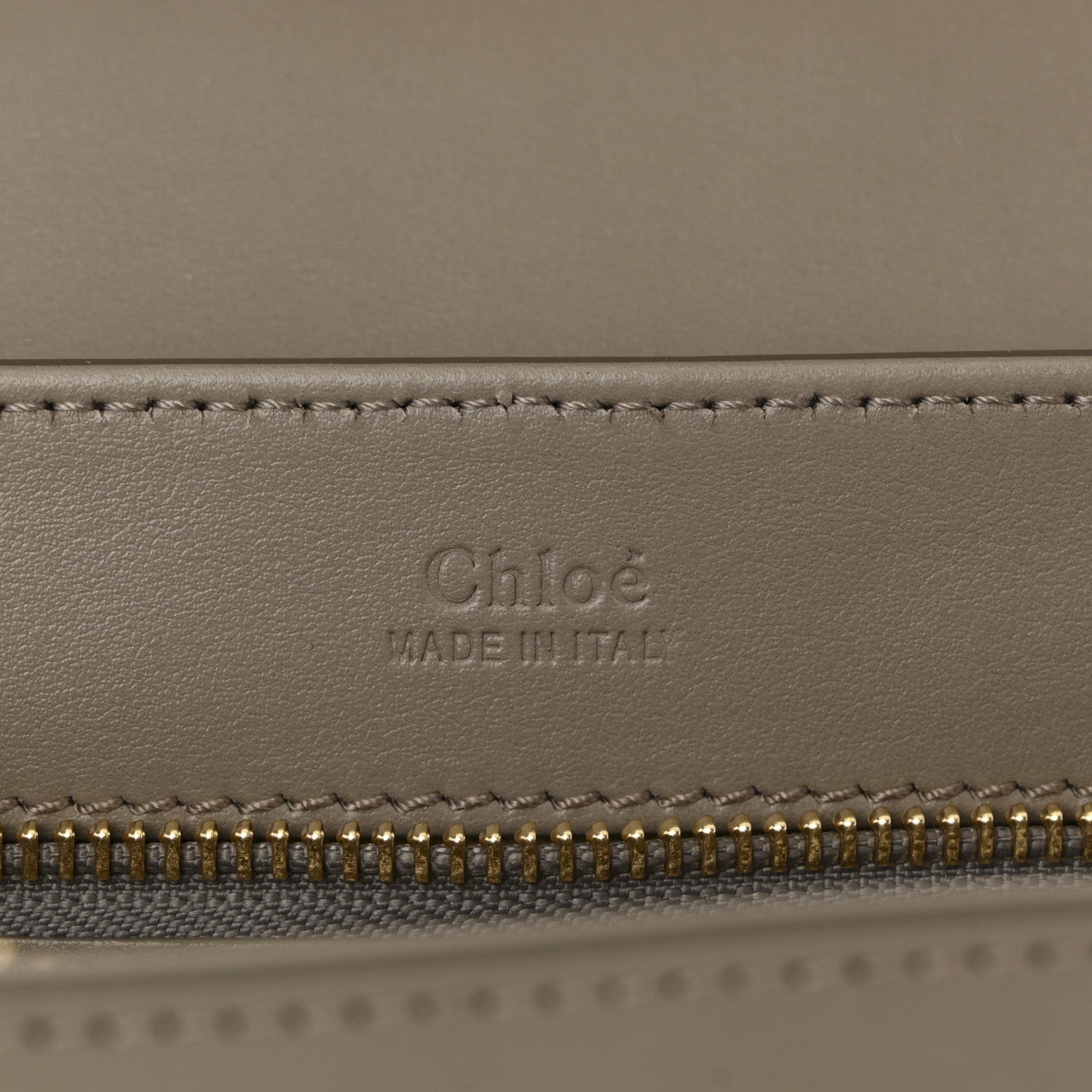 Chloe Shiny Calfskin Suede Small C Double Carry Bag Motty Grey 6 of 10