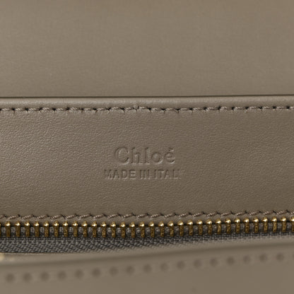 Chloe Shiny Calfskin Suede Small C Double Carry Bag Motty Grey 6 of 10