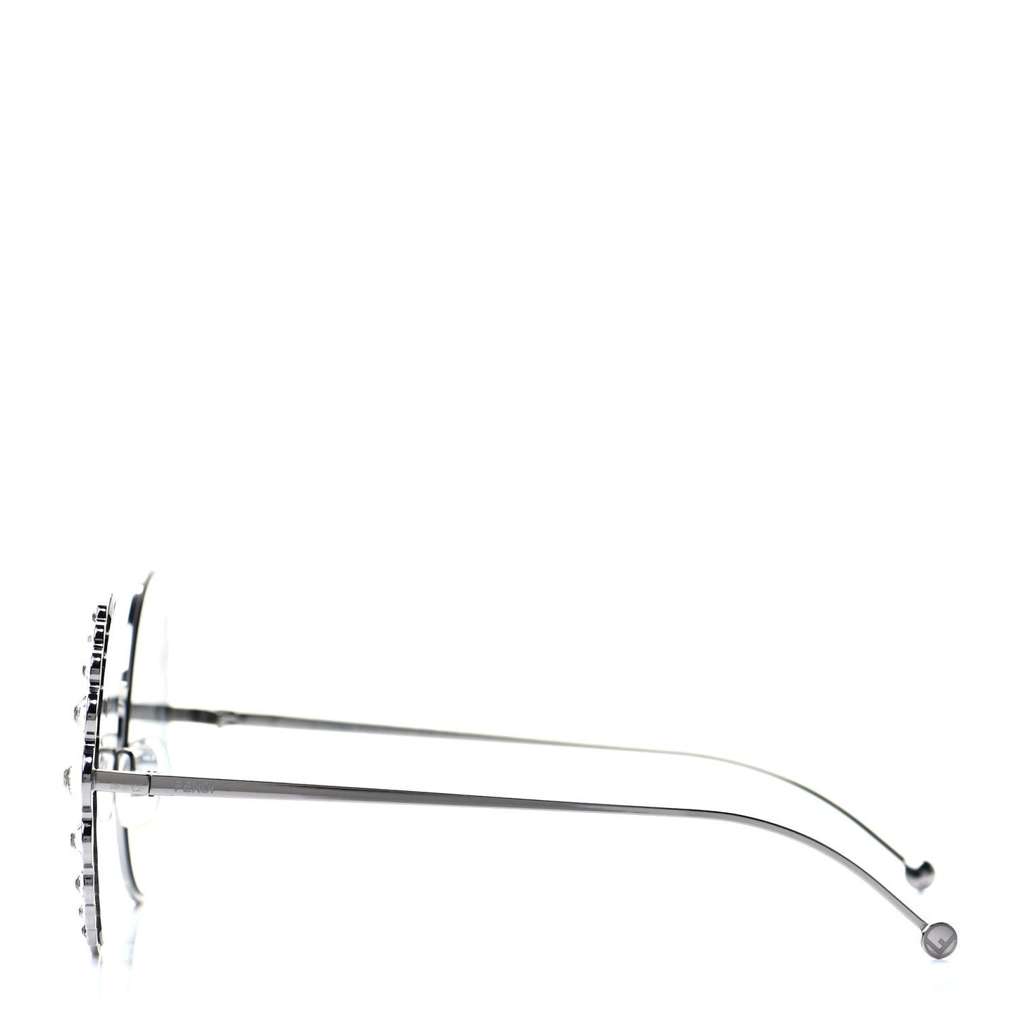 Crystal Round Sunglasses FF0324/S Silver