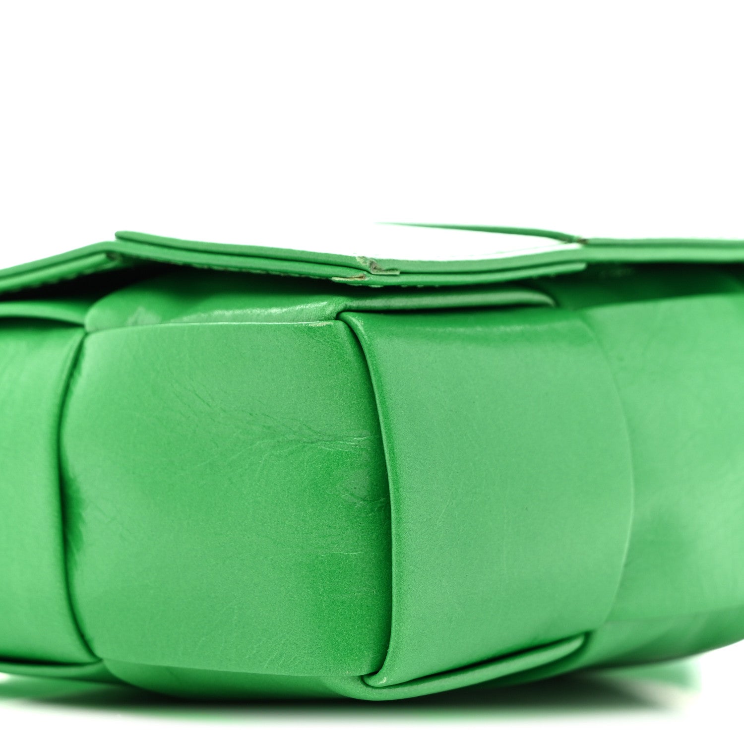 Bottega Veneta Crinkled Lambskin Maxi Intrecciato Extra Mini