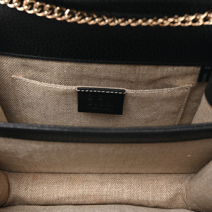 Gucci Dollar Calfskin Small Interlocking G Shoulder Bag Black 5 of 11