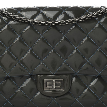 Chanel Patent Quilted 2.55 Reissue 226 Flap Blue 8 of 10