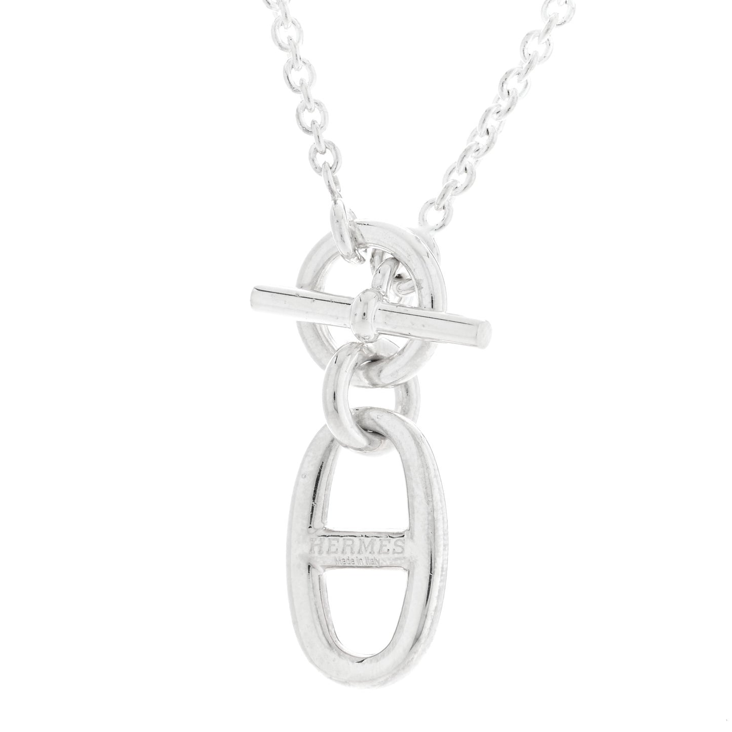 Sterling Silver Amulette Chaine d'Ancre Necklace
