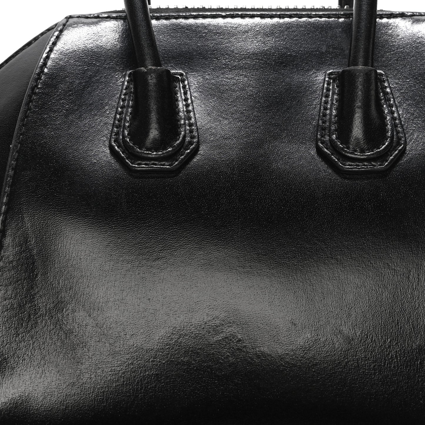 Shiny Lord Calfskin Mini Antigona Black