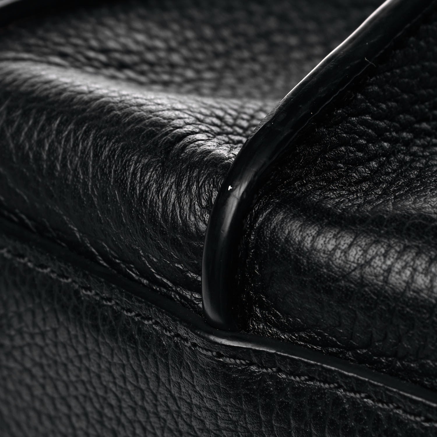 MCM Grained Calfskin Medium Milla Tote Black 7 of 9