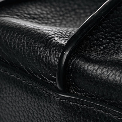 MCM Grained Calfskin Medium Milla Tote Black 7 of 9