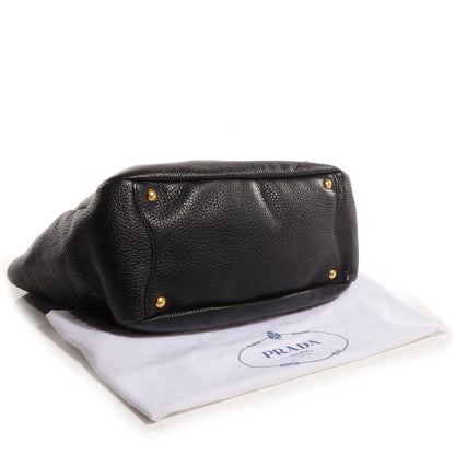 Prada Vitello Daino Side Pocket Hobo Nero Black 3 of 9