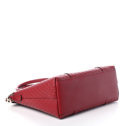 Gucci Soft Microguccissima Small Zippered Satchel Rosso 3 of 4