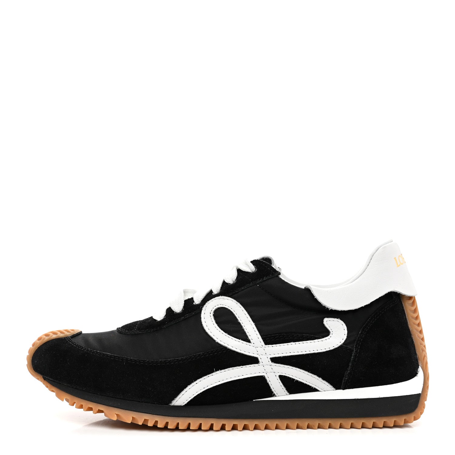Loewe Nylon Suede Flow Runners Sneakers 40 Black 1 of 10