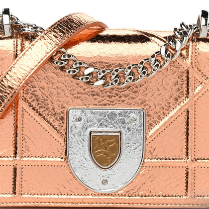 Christian Dior Ceramic Effect Deerskin Diorama Club Bag Gold 7 of 10