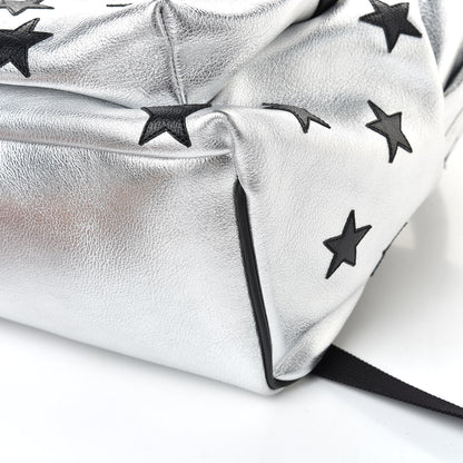 Saint Laurent Metallic Buffalo Star Hunting Backpack Silver Black 9 of 10