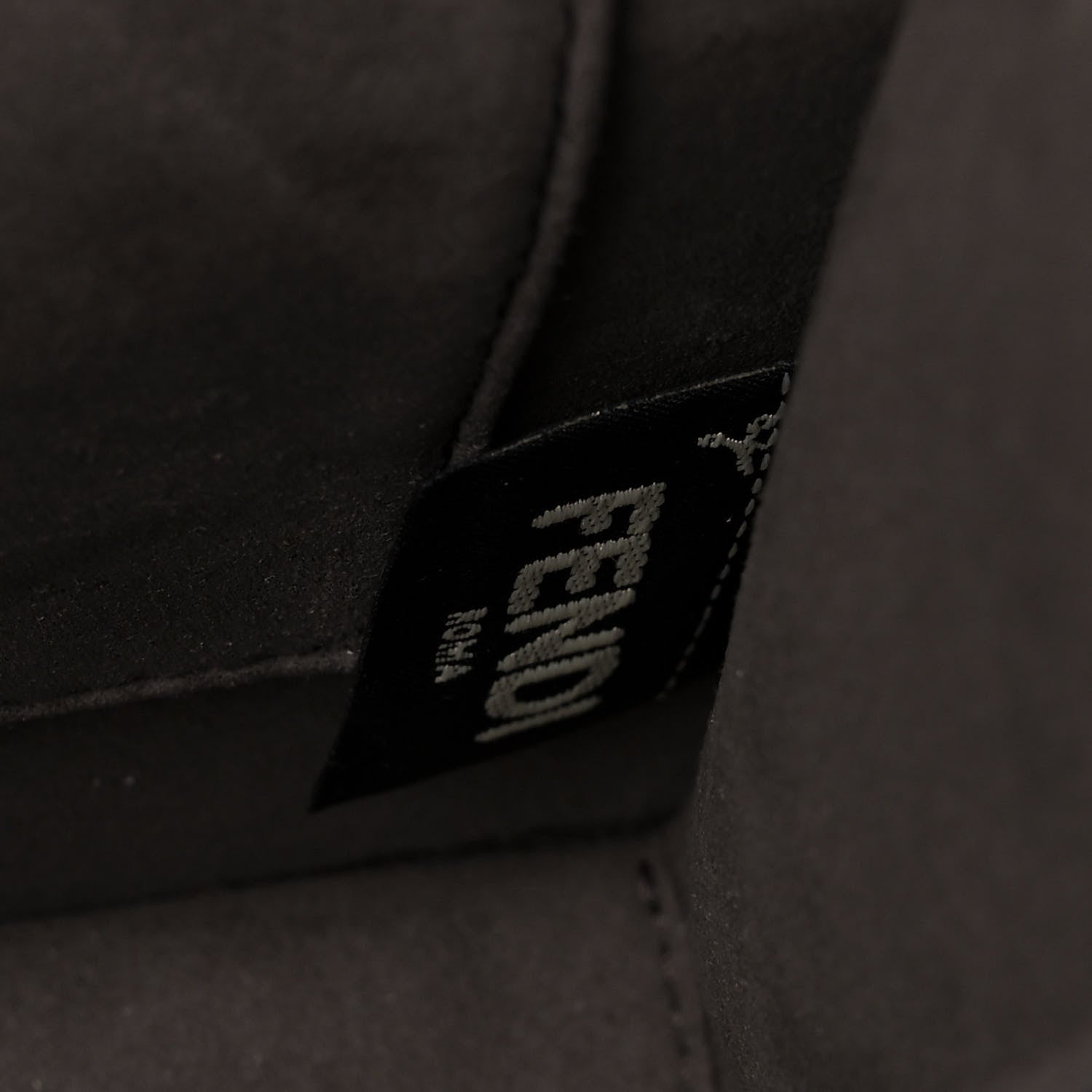 Fendi Vitello Century Raffia Snakeskin F is Fendi FF Woven Embroidered Kan I Shoulder Bag Black Natural 7 of 15