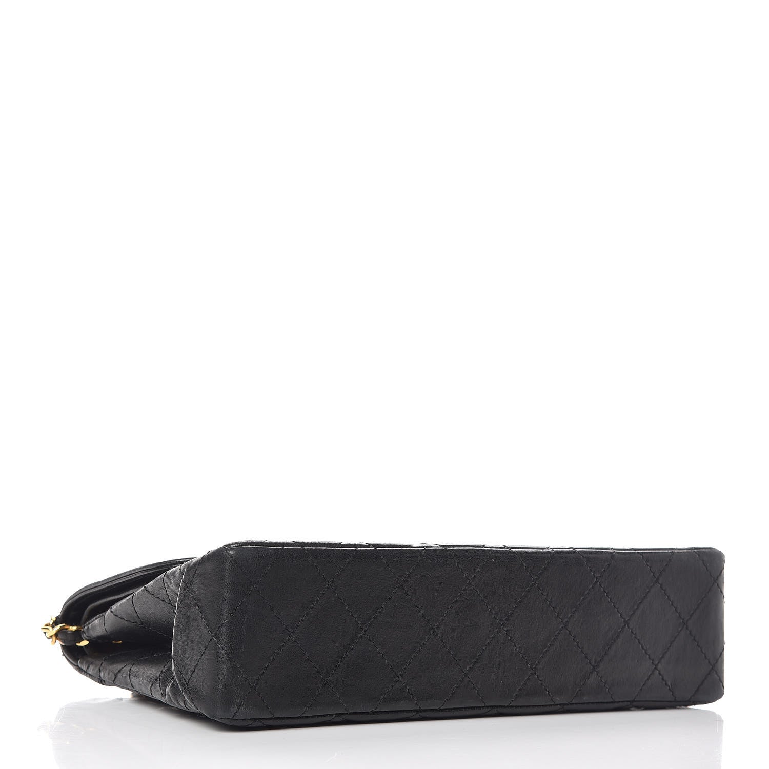 Chanel Lambskin Quilted Medium Double Flap Bag Black 4 of 13