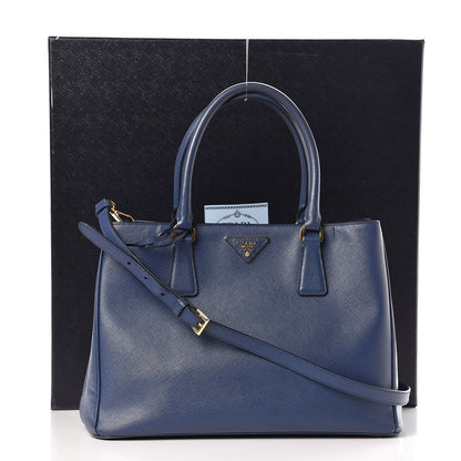Prada Saffiano Lux Medium Tote Bluette 16 of 18