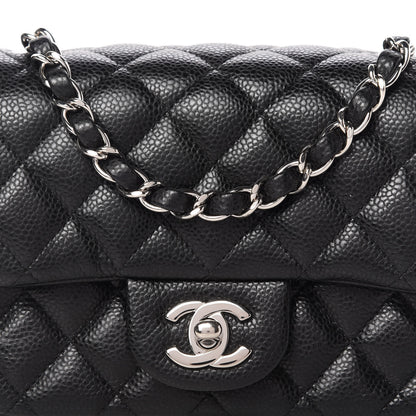 Chanel Caviar Quilted Mini Square Flap Black 10 of 11