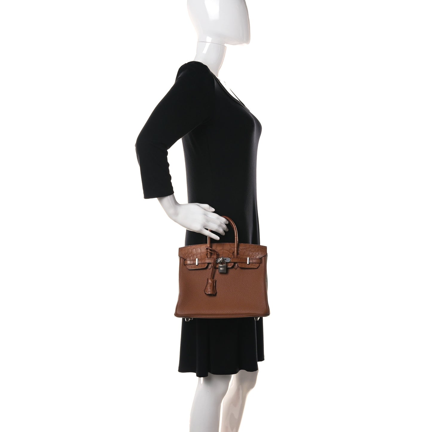 Togo Matte Alligator Birkin Touch 25 Gold