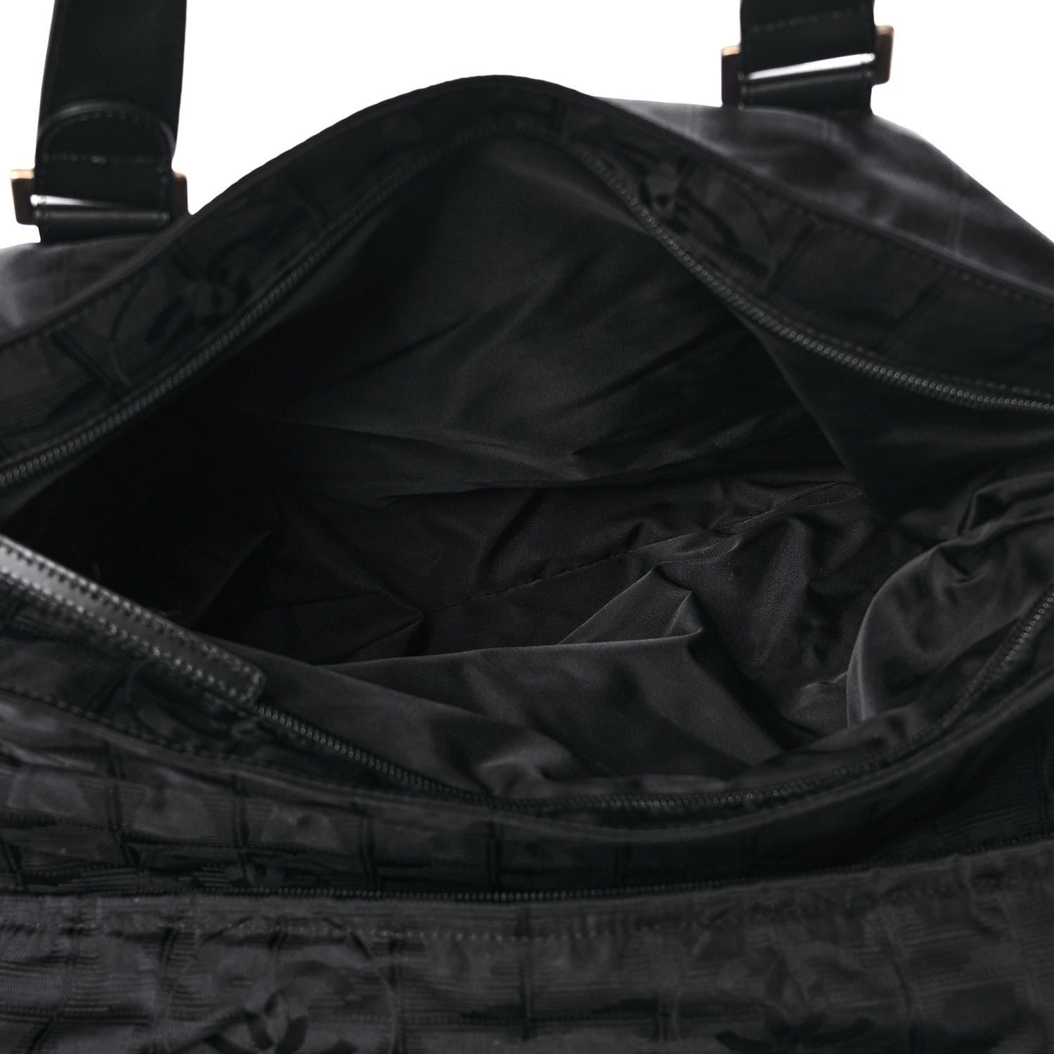 Chanel Nylon Large Travel Tote Black 5 of 13
