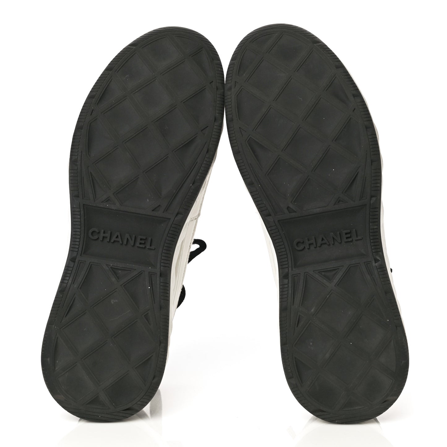 Velvet Calfskin Mixed Fibers CC Sneakers 40 Ivory Black