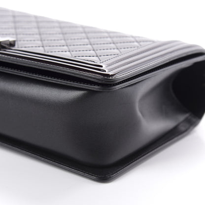 Chanel Patent Quilted New Medium Boy Flap Black 7 of 12