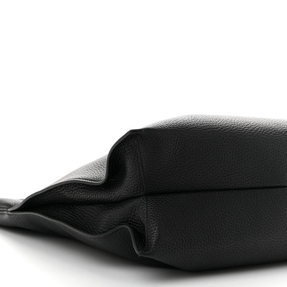 Tom Ford Pebbled Calfskin Large Alix Padlock Zip Hobo Bag Black 10 of 11