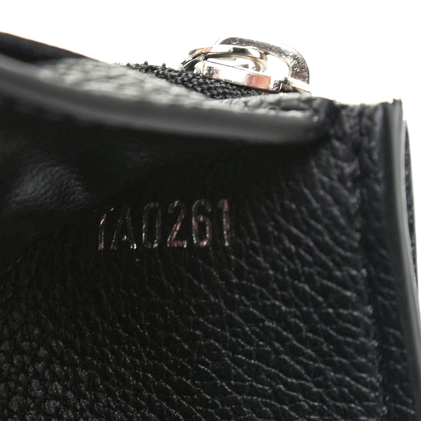 Soft Calfskin My Lockme Compact Wallet Black