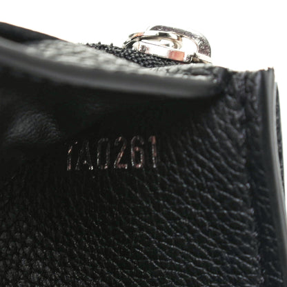 Louis Vuitton Soft Calfskin My Lockme Compact Wallet Black 7 of 8