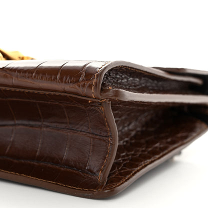 Burberry Alligator Small Macken Crossbody Bag Brown 11 of 12