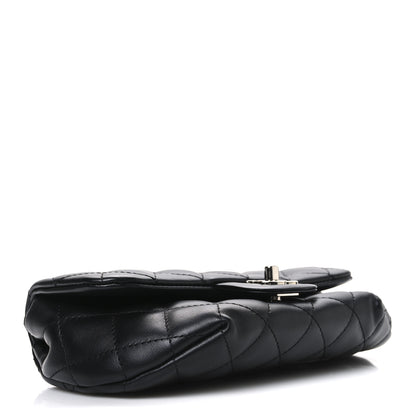 Chanel Calfskin Quilted CC Uniform Flap Belt Bag Black 4 of 11