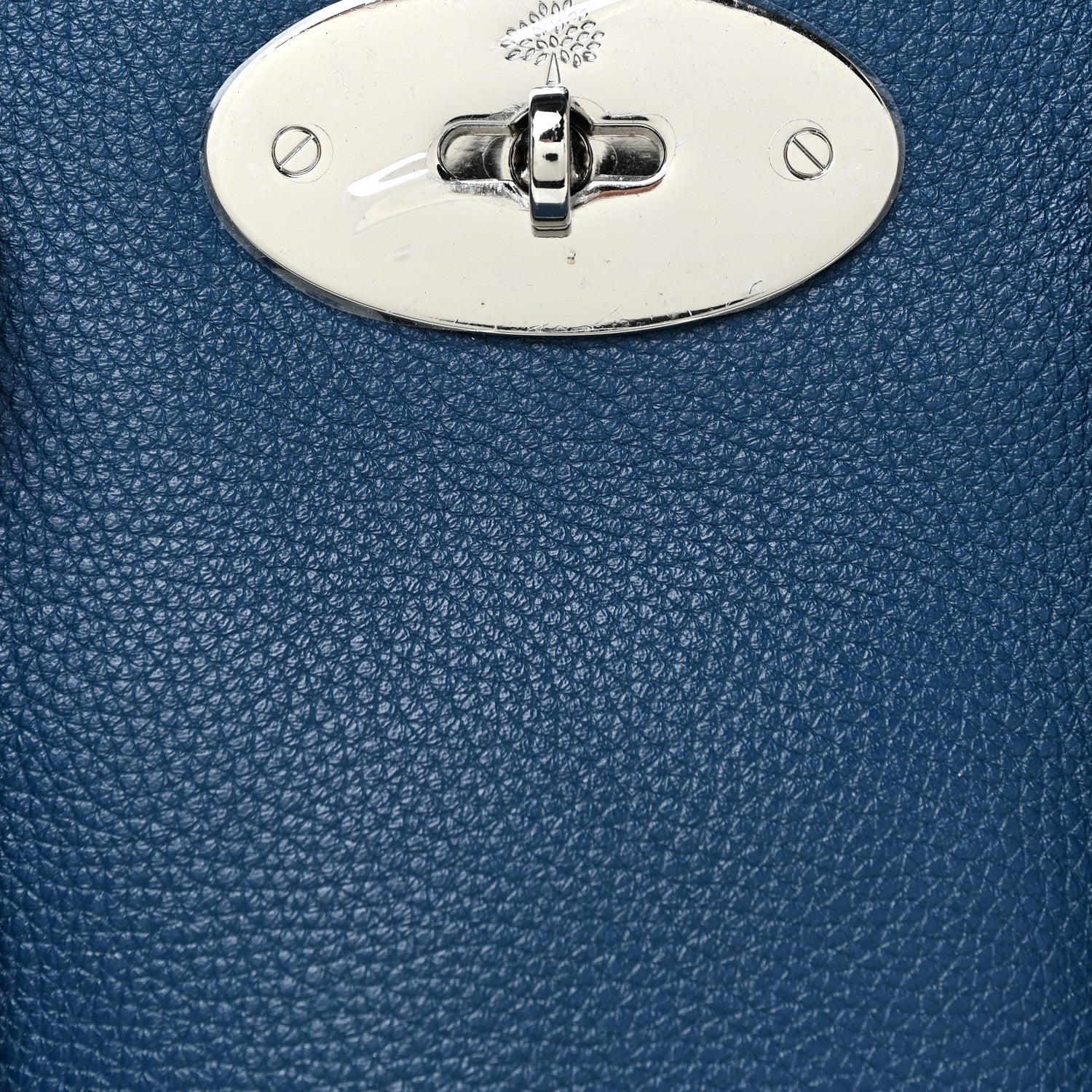 Mulberry Small Classic Grain Calfskin Bayswater Double Zip Tote Blue 7 of 16