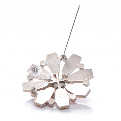Chanel CC Gripoix Brooch Pin Pink Silver 5 of 5