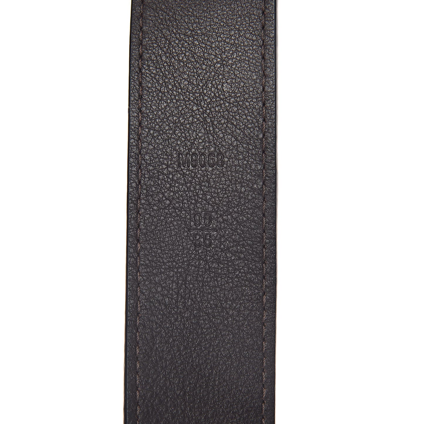 Calfskin LV Montana Belt 90 36 Black