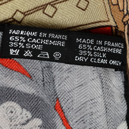Hermes Cashmere Silk Tous Les Bateaux du Monde Shawl 140 9 of 9