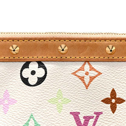 Louis Vuitton Monogram Multicolor Pochette Accessories White 13 of 15